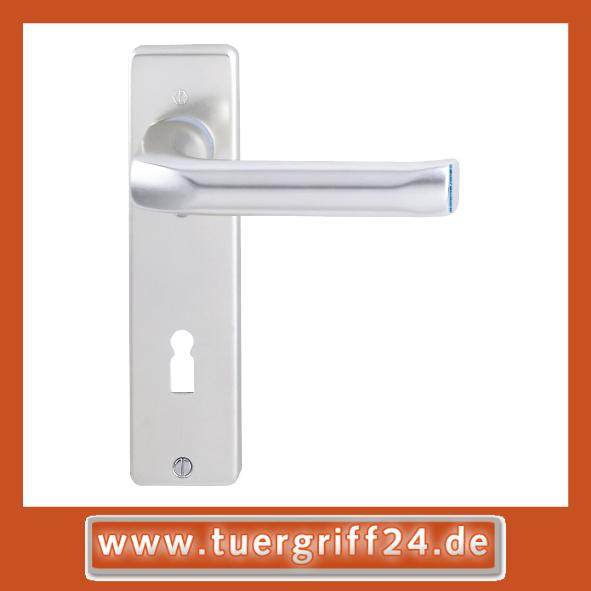 Hoppe London Aluminium Kurzschildgarnitur  F1 Natur 113/202KP, 6675094, 6880587, 6675193, 6675276